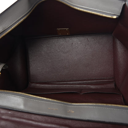 Celine Crocodile Embossed Nubuck Medium Trapeze Grey 4 of 12