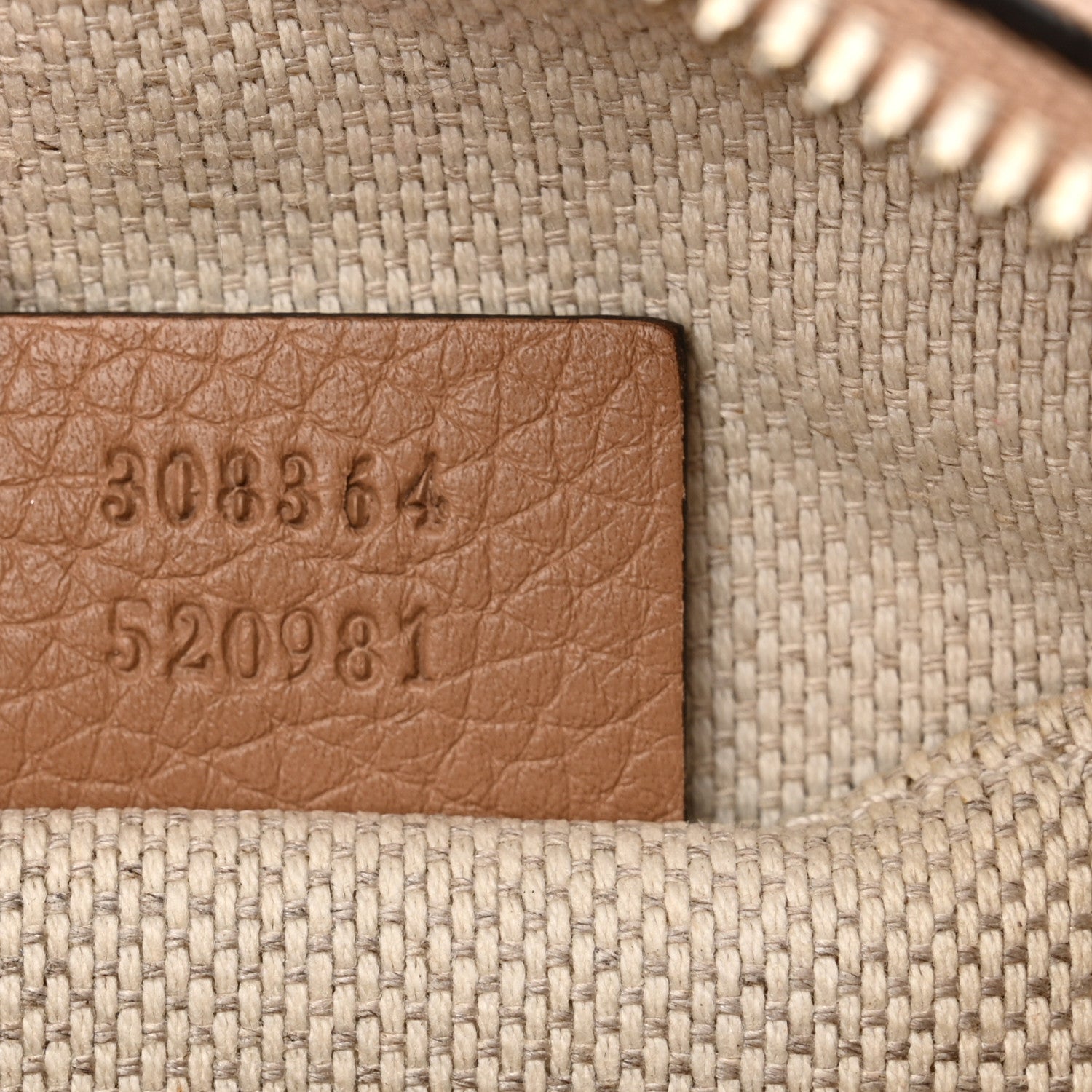 Gucci Pebbled Calfskin Small Soho Disco Bag Camelia 7 of 17