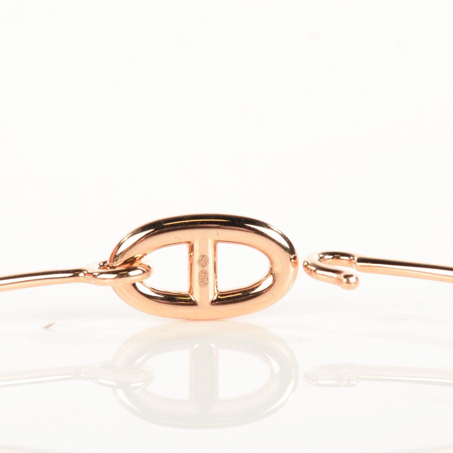 Hermes 18K Rose Gold PM Ronde Chaine d'Ancre Bracelet SH 6 of 7