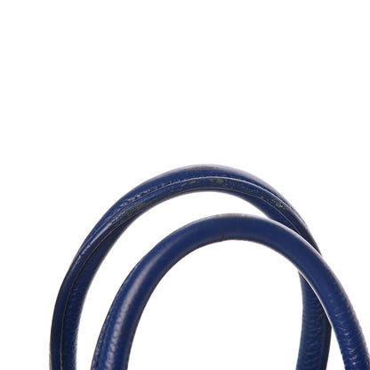 Celine Drummed Calfskin Nano Luggage Indigo 12 of 20
