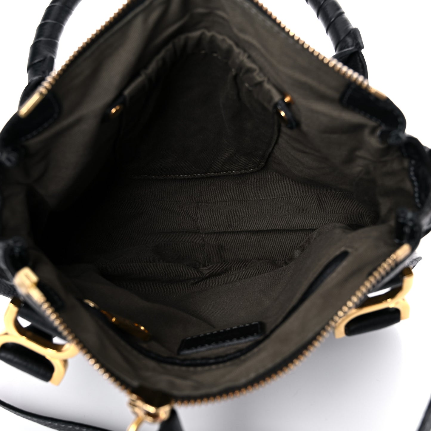 Calfskin Small Marcie Satchel Black