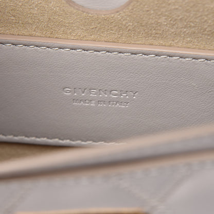 Givenchy Goatskin Quilted GV3 Mini Pocket Convertible Bag Natural 8 of 10