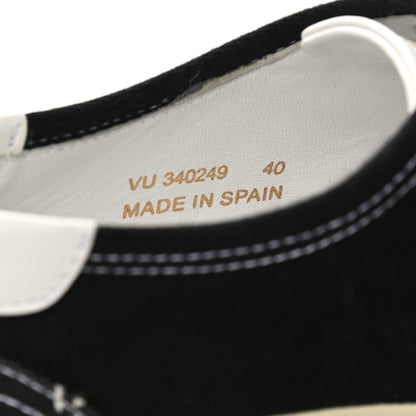Saint Laurent Canvas Skull Print Skate Sneakers 40 Black White 8 of 12
