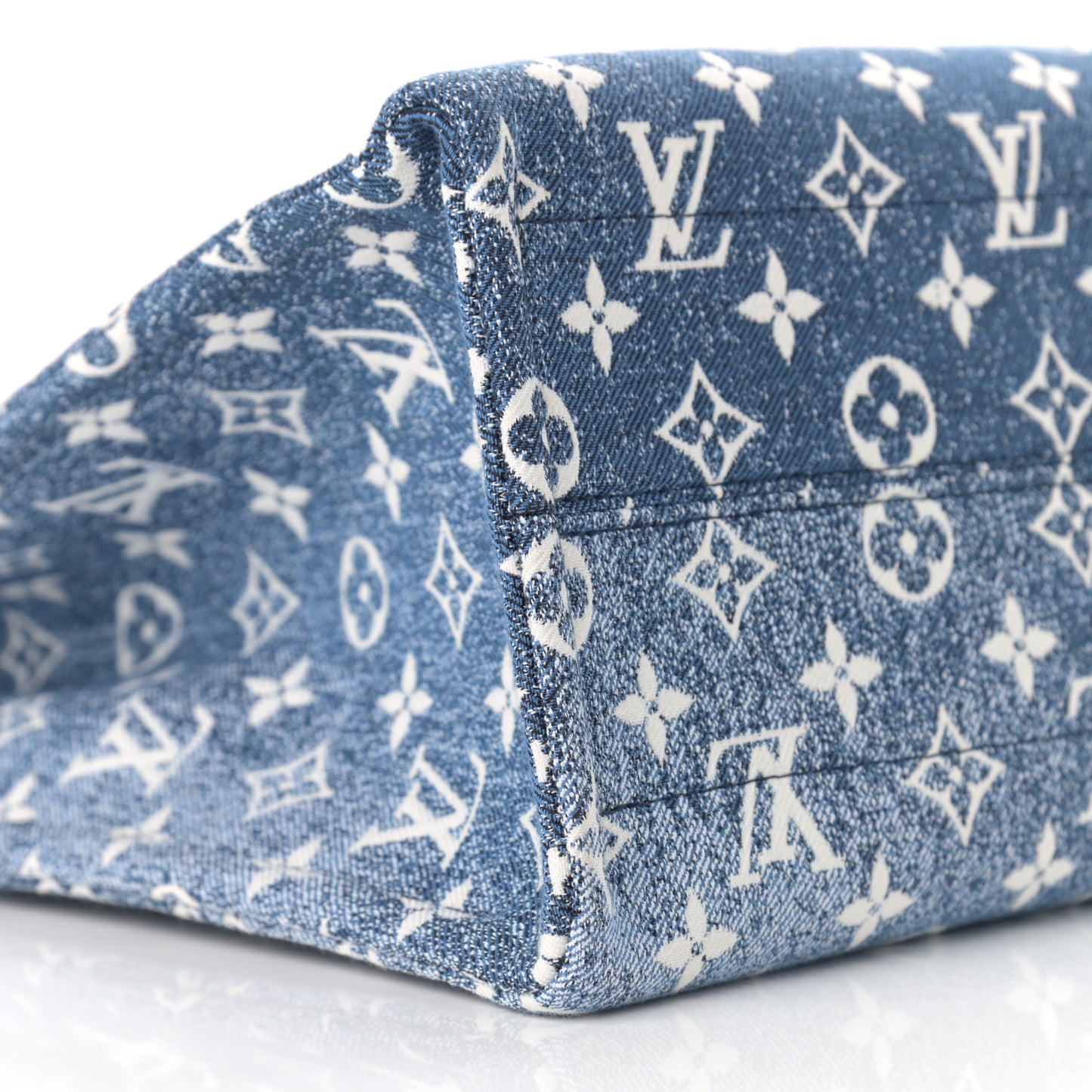 Monogram Jacquard Denim Onthego MM Bleu