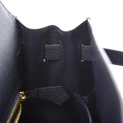 Hermes Epsom Kelly Sellier 25 Bleu Indigo 13 of 43