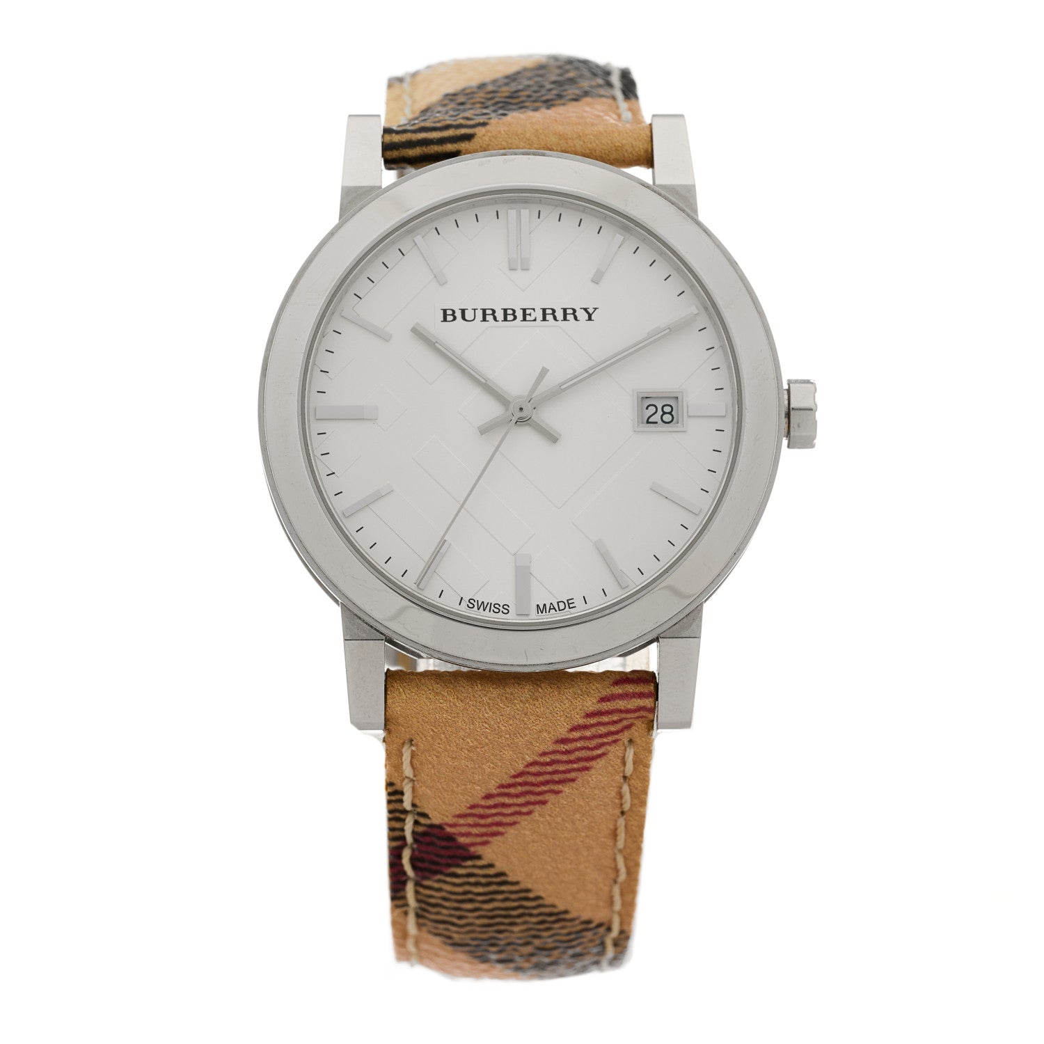 Burberry Stainless Steel Calfskin 38mm The City Quartz Watch BU9025 1 of 4