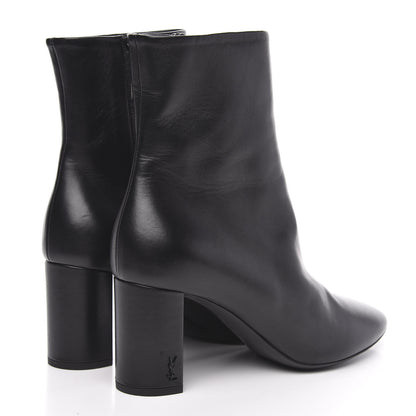 Saint Laurent Nappa Vendome Loulou Ankle Zip Boot 39.5 Black 4 of 9