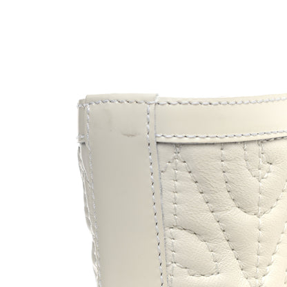 Gucci Calfskin Nappa Rhombus Quilted Trip Ankle Boots 40 Great White 10 of 12