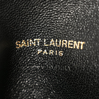 Saint Laurent Lambskin Chevron Quilted Mini LouLou Crema Soft 10 of 14
