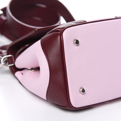 Christian Dior Calfskin Tri-Color Micro Be Dior Flap Pink Burgundy Red 9 of 10