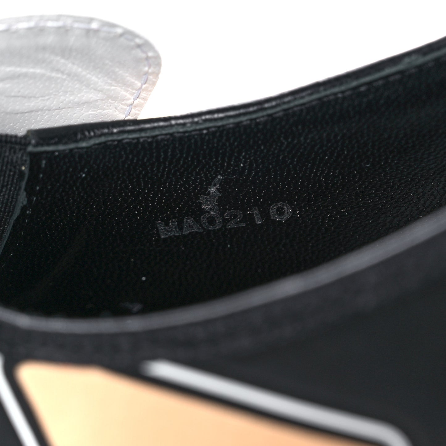 Calfskin Swift Loafers 39 Black White