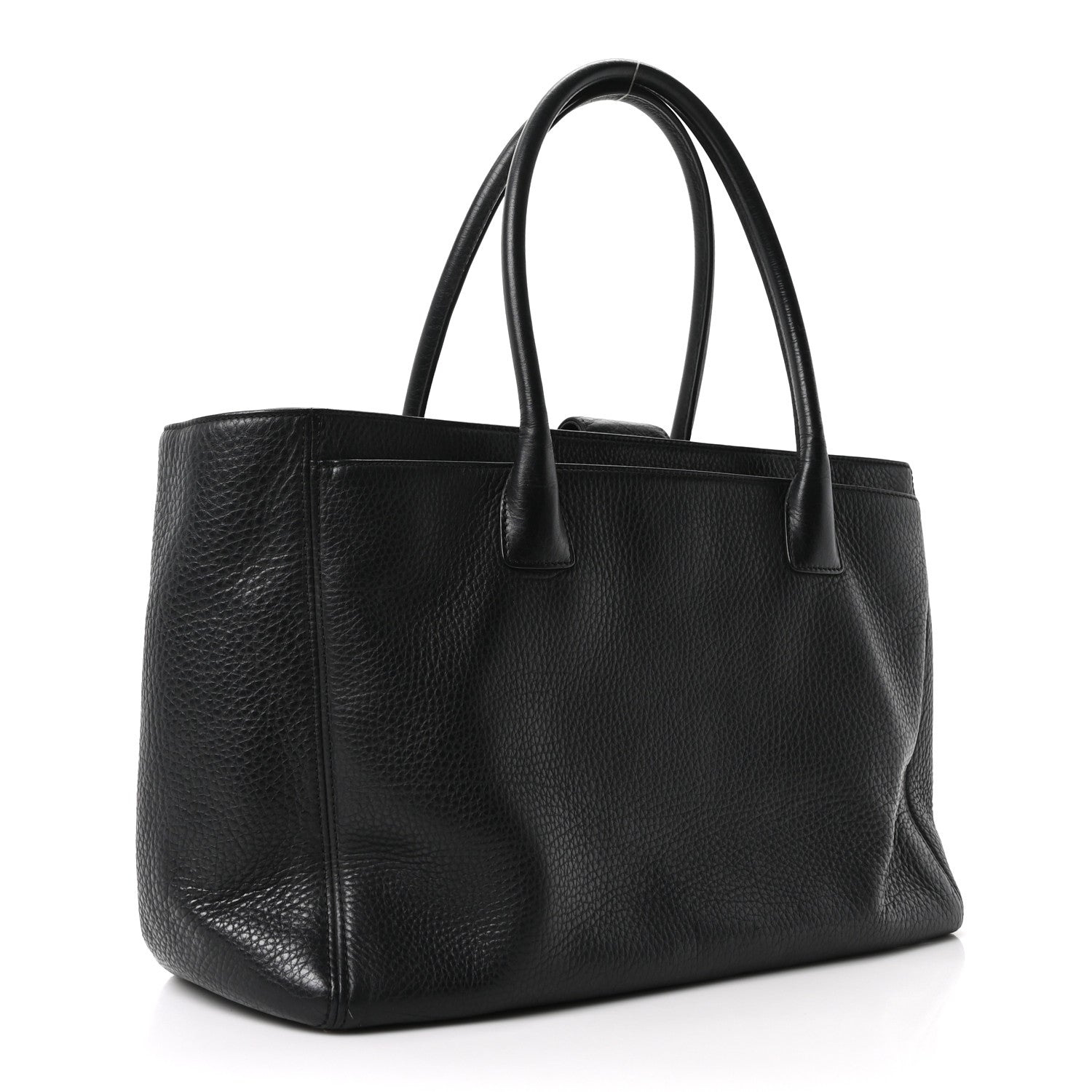 Chanel Calfskin Cerf Executive Shopper Tote Black 7 of 21