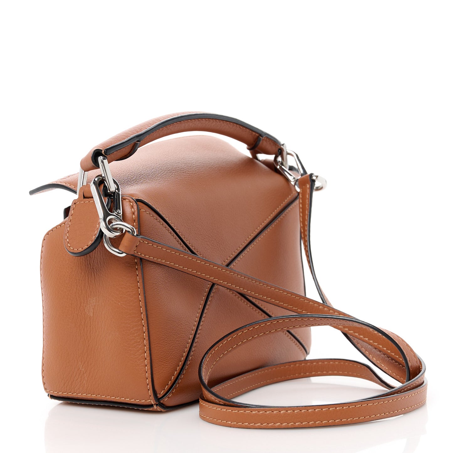 Calfskin Mini Puzzle Bag Tan