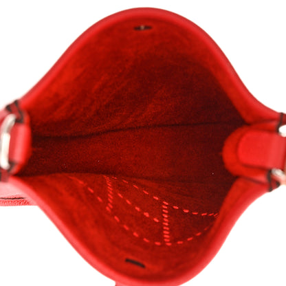 Hermes Taurillon Maurice Flipperball Sangle Evelyne TPM Rouge De Coeur Bleu Frida 5 of 12