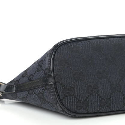 Gucci Monogram Web Boat Pochette Black 9 of 11