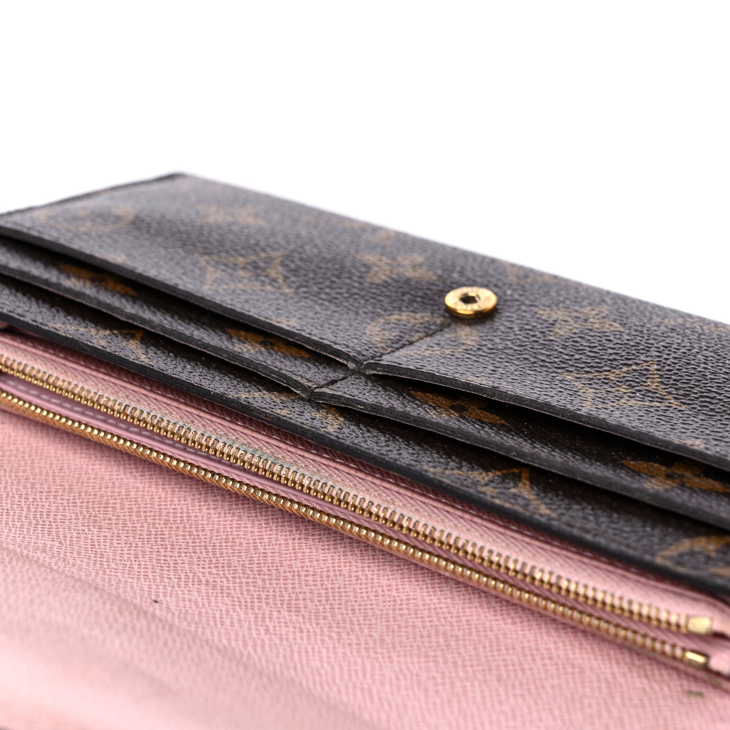 Louis Vuitton Monogram Sarah Wallet NM Rose Ballerine 18 of 22