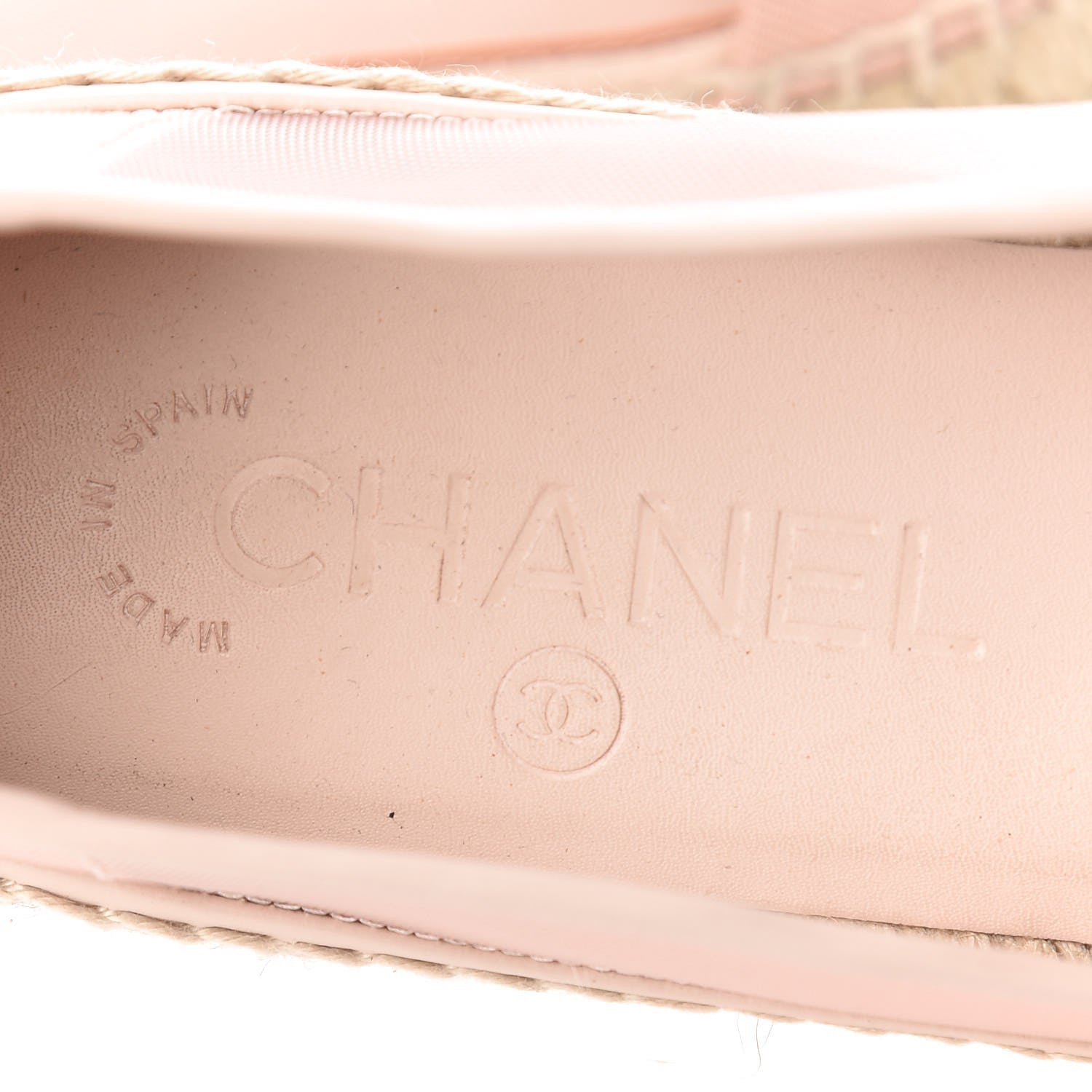 Chanel Mesh Grosgrain CC Espadrilles 38 Pink 6 of 10