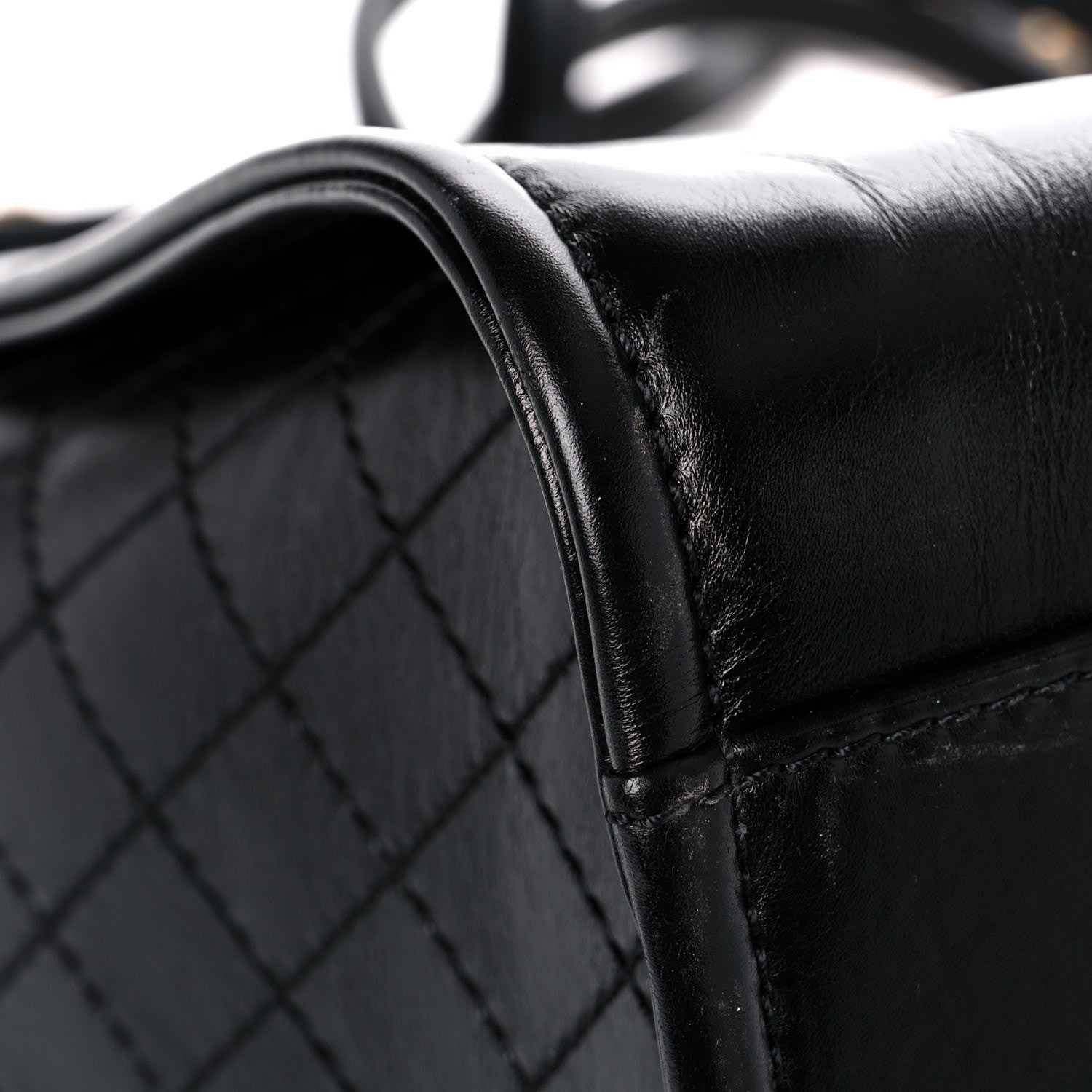 Chanel Aged Calfskin Medium Charms Deauville Tote Black 9 of 16