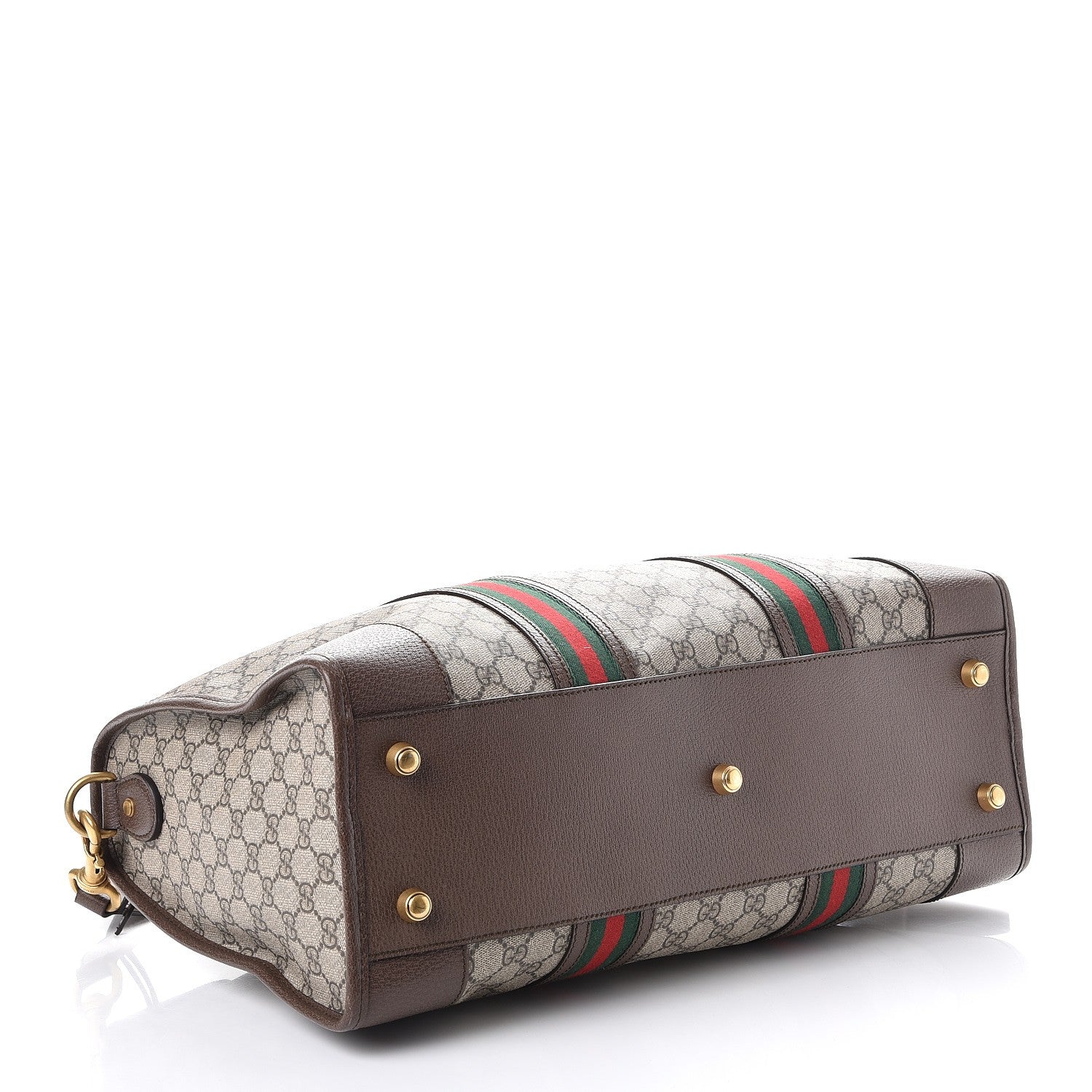 Gucci Soft GG Supreme Monogram Web Neo Vintage Duffle Bag Beige New Acero Crop 4 of 7