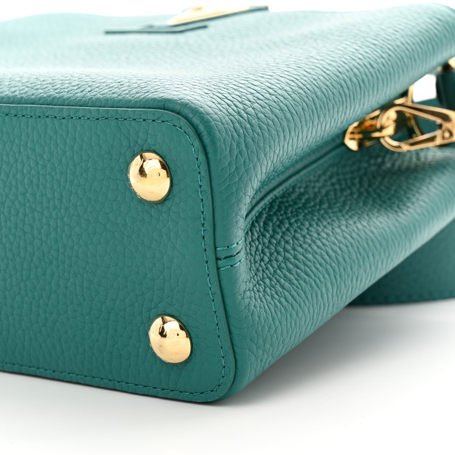 Louis Vuitton Taurillon Capucines BB Green 10 of 13