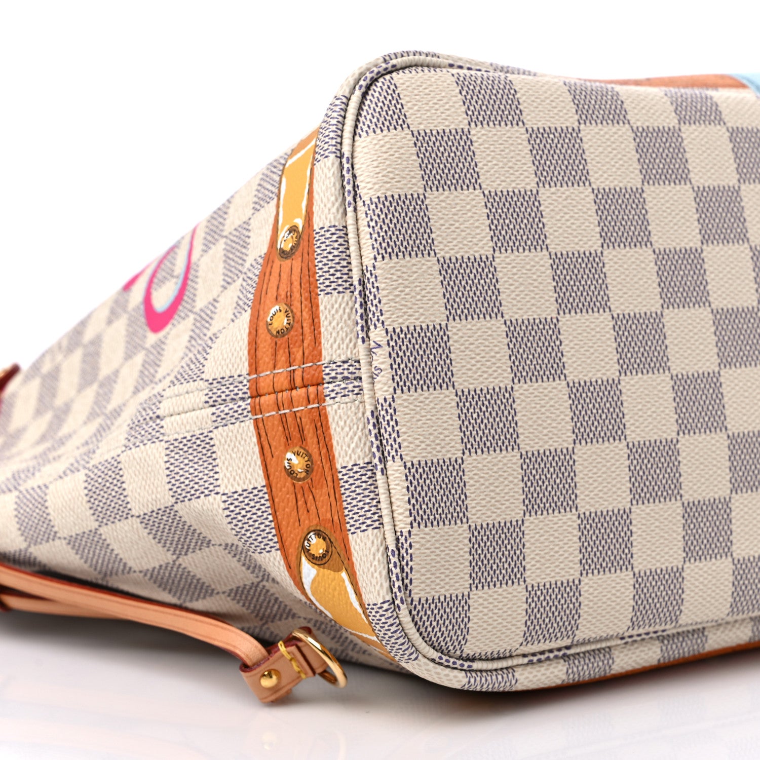 Louis Vuitton Damier Azur Summer Trunks Hawaii Neo Neverfull MM 7 of 12