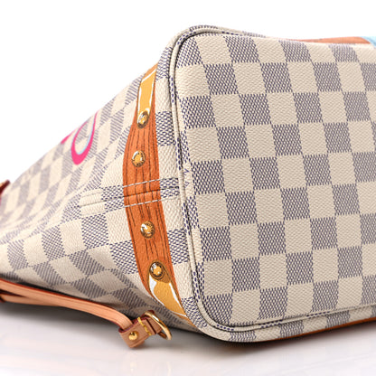 Louis Vuitton Damier Azur Summer Trunks Hawaii Neo Neverfull MM 7 of 12
