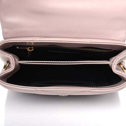 Saint Laurent Calfskin Y Quilted Monogram Toy Loulou Crossbody Bag Light Natural 5 of 13