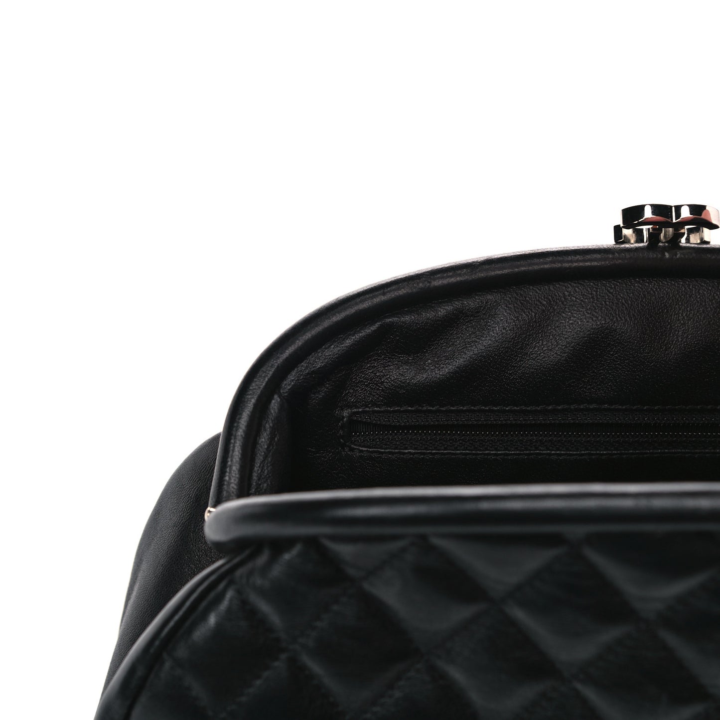 Lambskin Quilted Timeless Clutch Black