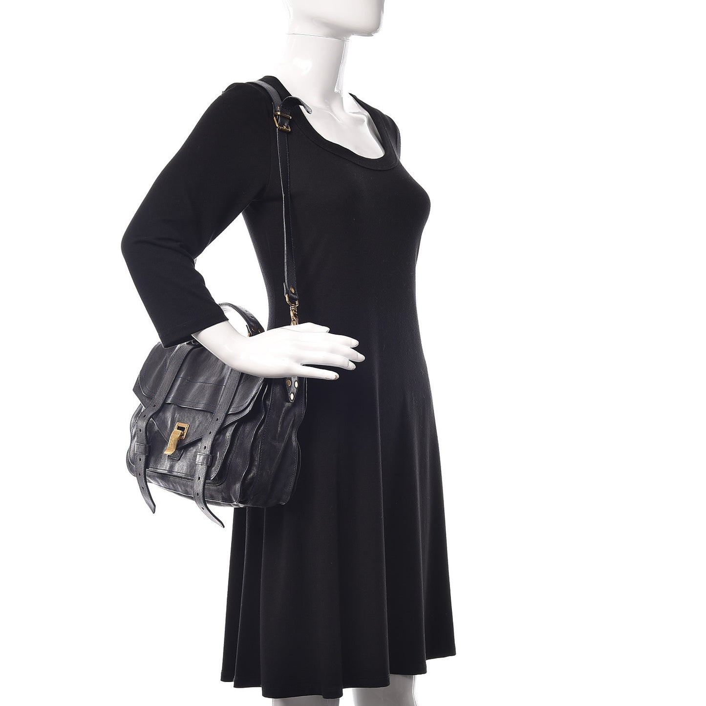 Lambskin Medium PS1 Satchel Midnight