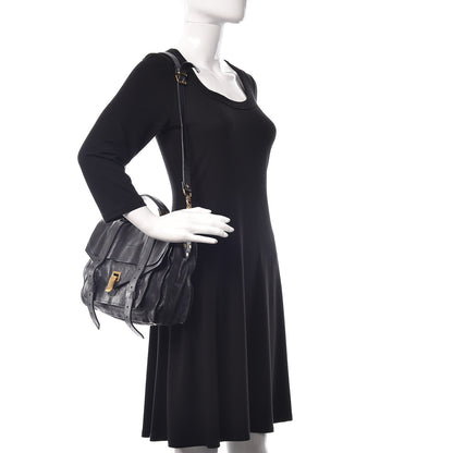 Proenza Schouler Lambskin Medium PS1 Satchel Midnight 2 of 13