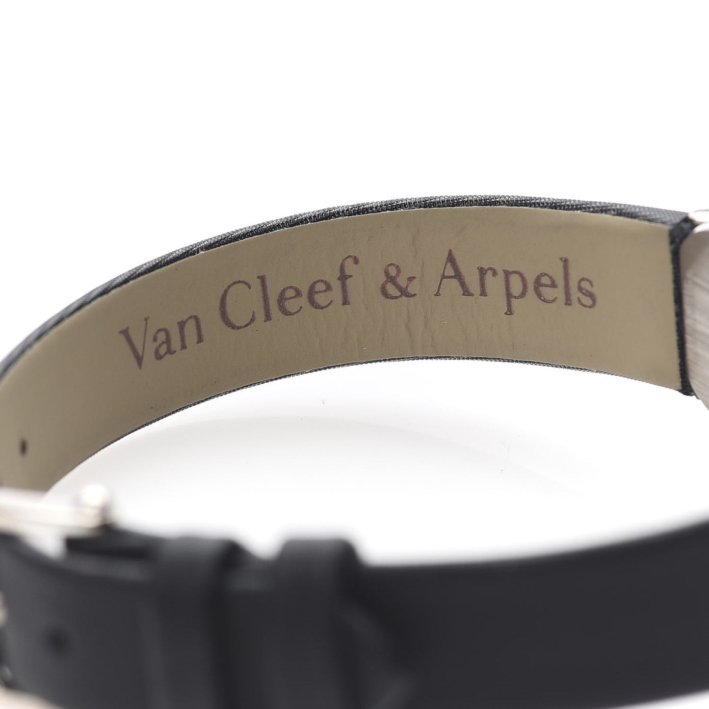 18K White Gold Satin Mother of Pearl 26mm Alhambra Quartz Watch