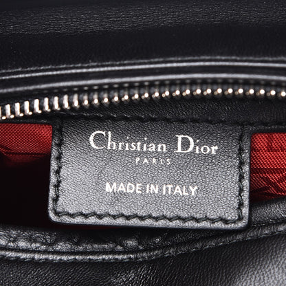 Christian Dior Lambskin Cannage Medium Lady Dior Black 7 of 9