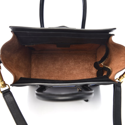 Celine Smooth Drummed Calfskin Nano Tri-Color Luggage Indigo 5 of 12