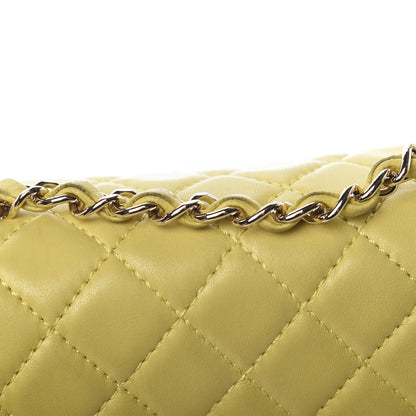 Chanel Lambskin Quilted Mini Square Flap Yellow 17 of 19