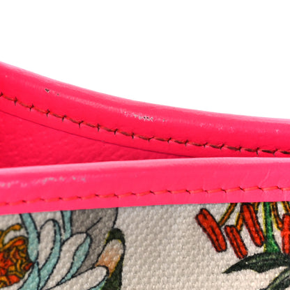 Gucci Canvas Flora Medium Jackie Hobo Fuchsia 15 of 20