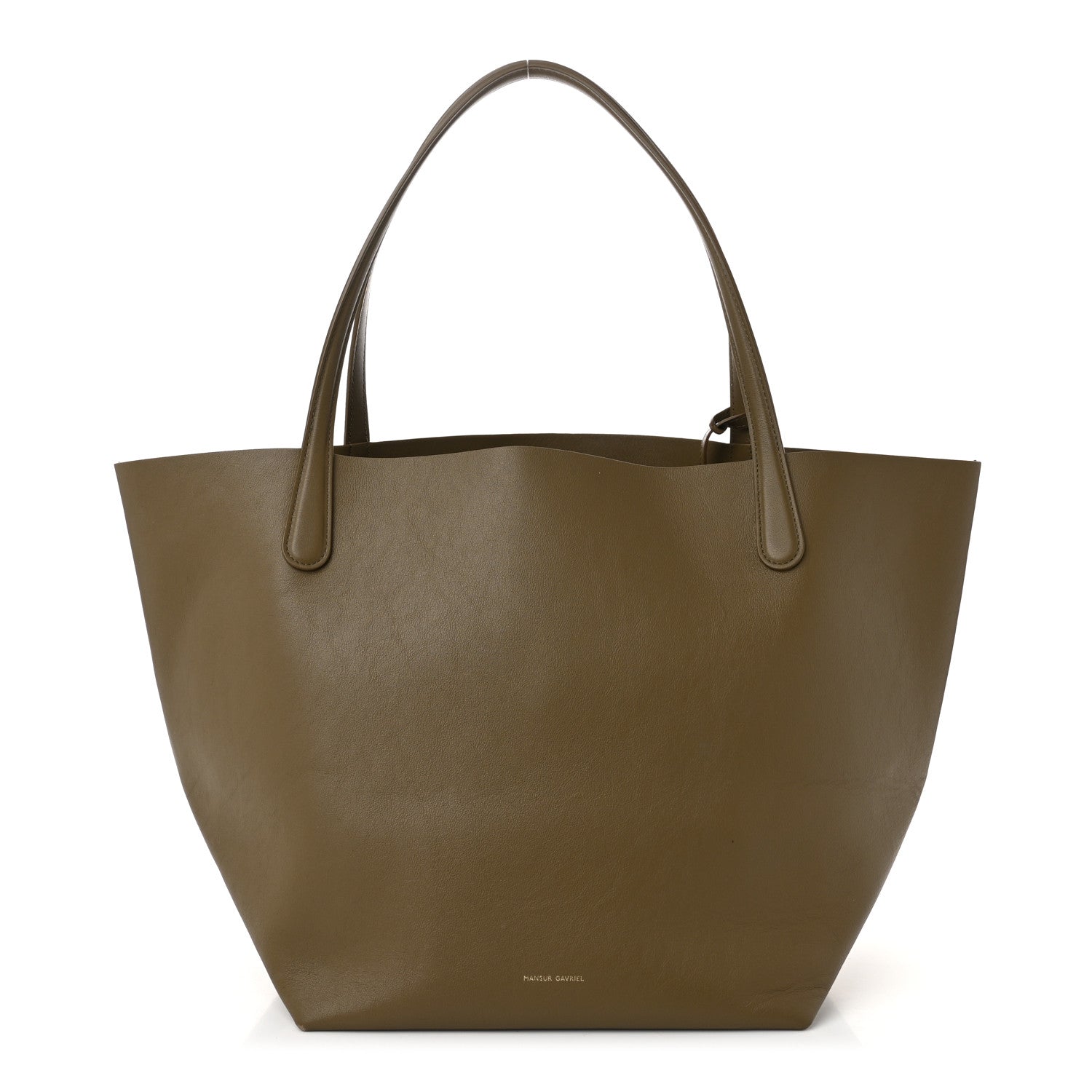 Mansur Gavriel Supple Calfskin Everyday Soft Tote Bamboo 1 of 11