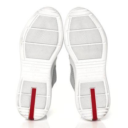 Prada Mesh Neoprene America’s Cup Sneakers 40 White 5 of 7