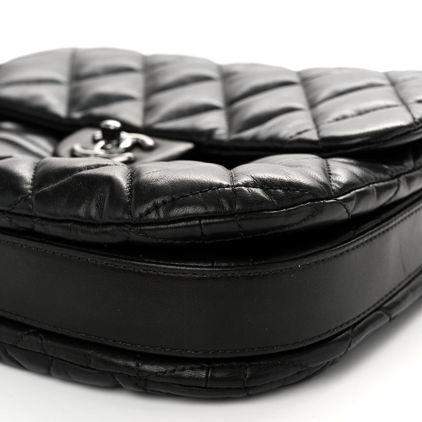 Lambskin Quilted Large Chanel 3 Flap Black