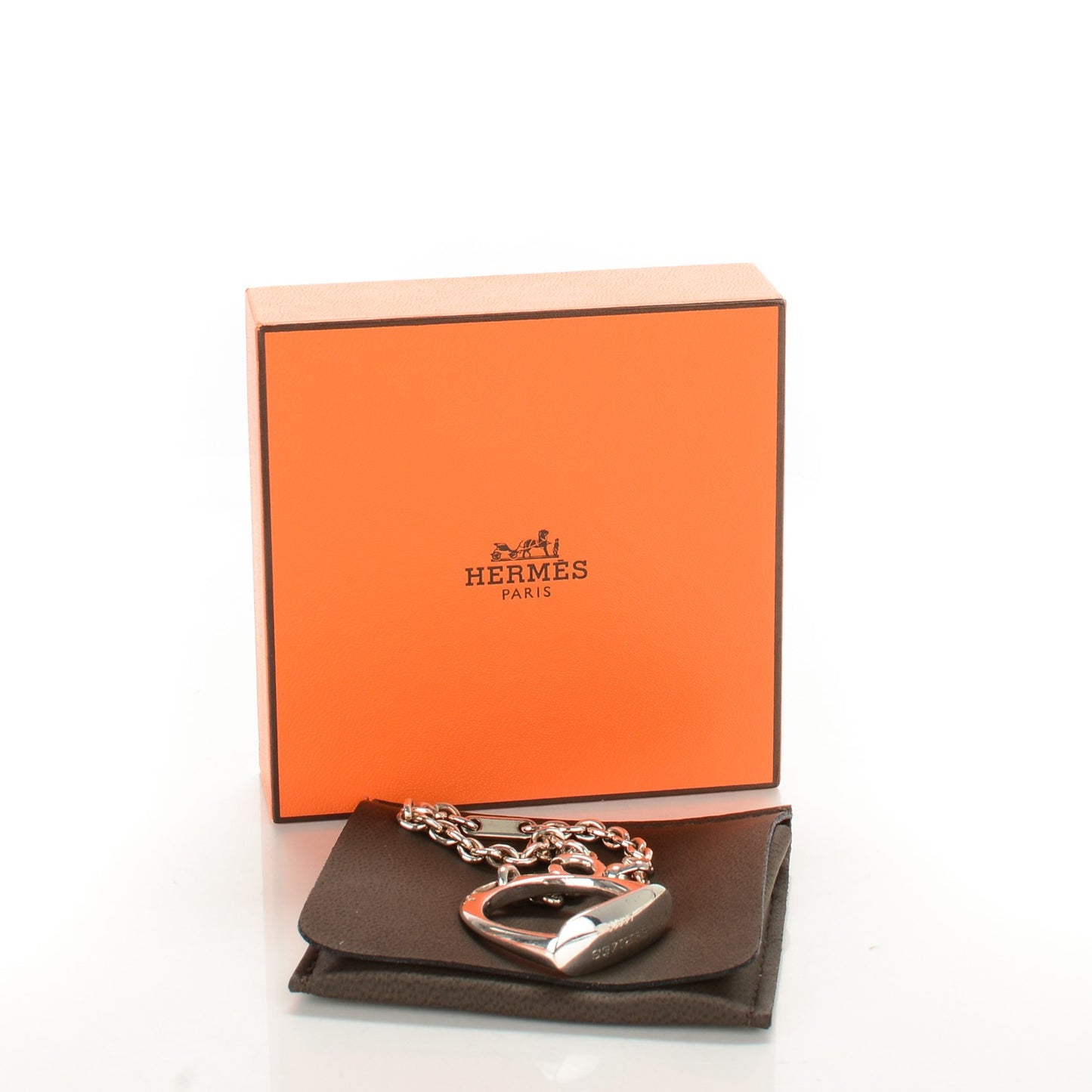 Sterling Silver Etrier Key Chain Bag Charm