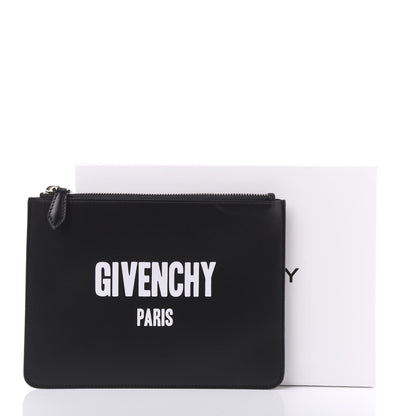 Givenchy Calfskin Medium Logo Pouch Black 10 of 10