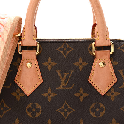Louis Vuitton Monogram Speedy Bandouliere 20 Pink Orange 7 of 11