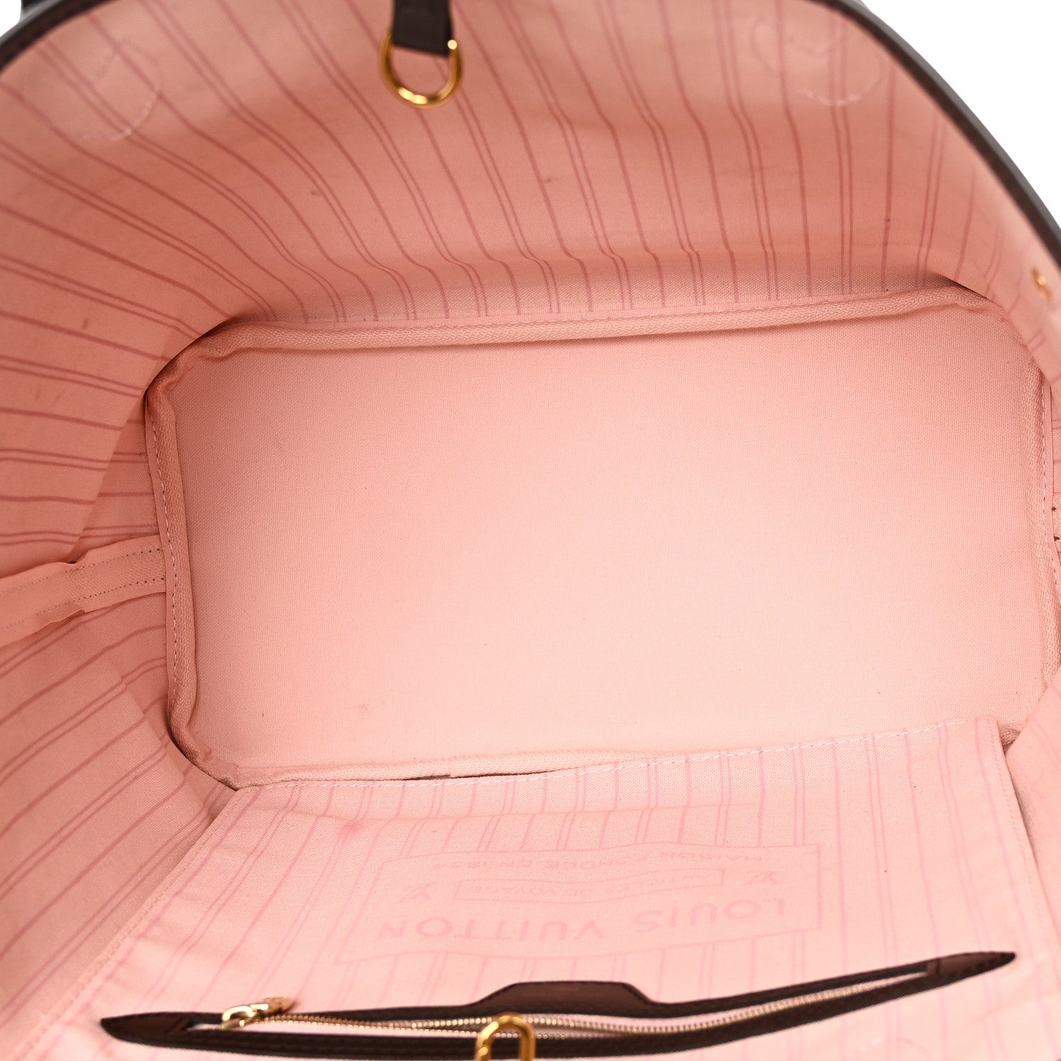 Louis Vuitton Damier Ebene Neo Neverfull MM Rose Ballerine 5 of 10