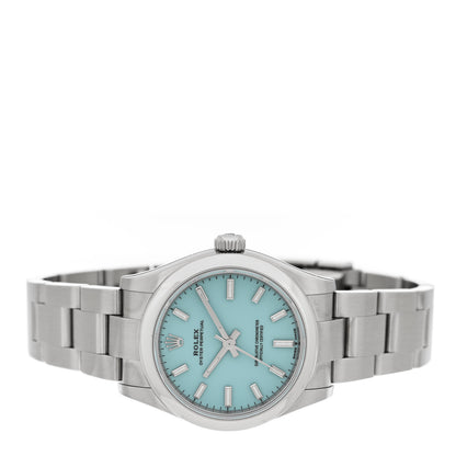 Rolex Stainless Steel 31mm Oyster Perpetual Watch Turquoise 277200 2 of 5