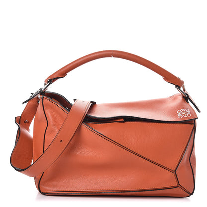 Loewe Calfskin Puzzle Bag Orange 1 of 9