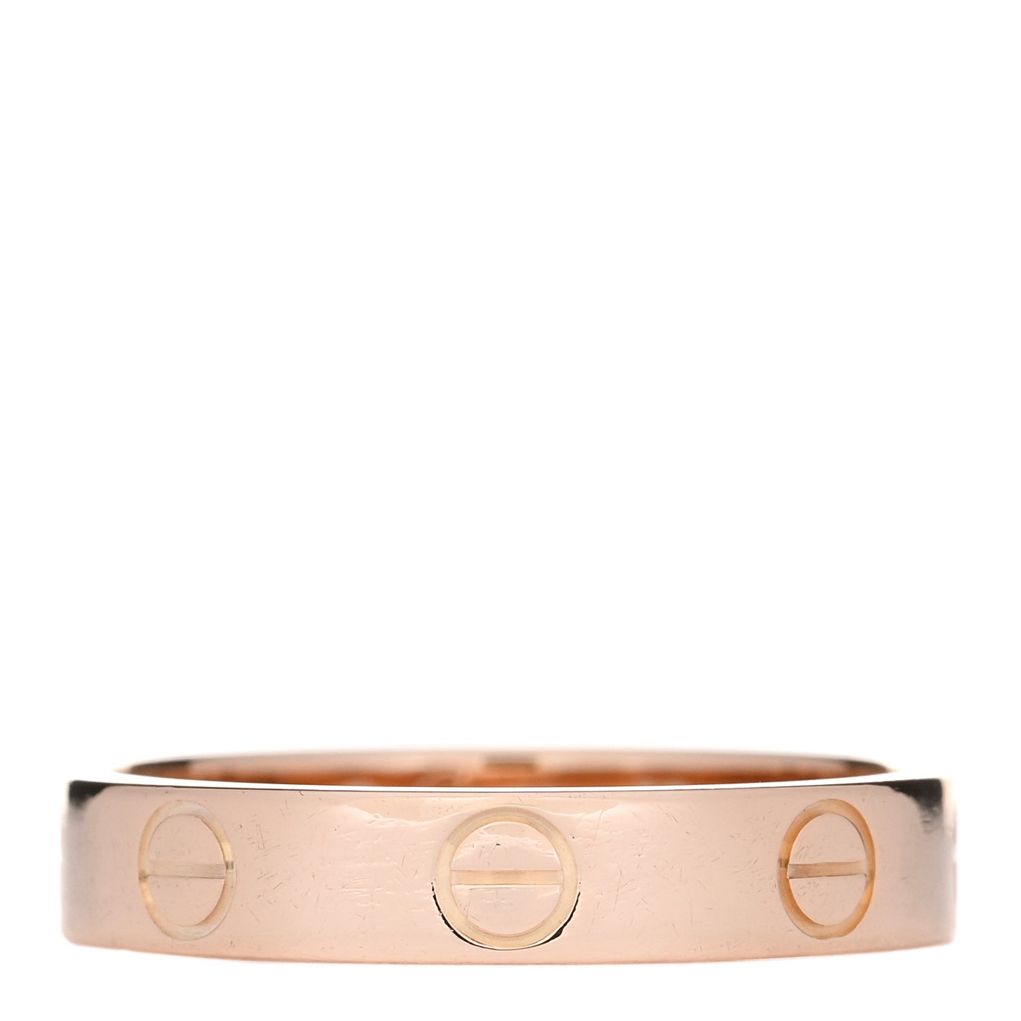 18K Pink Gold 3.5mm LOVE Wedding Band Ring 52 6