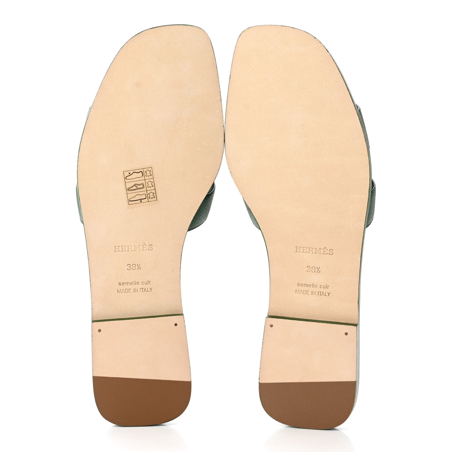 Epsom Oran Sandals 38.5 Vert Cactus
