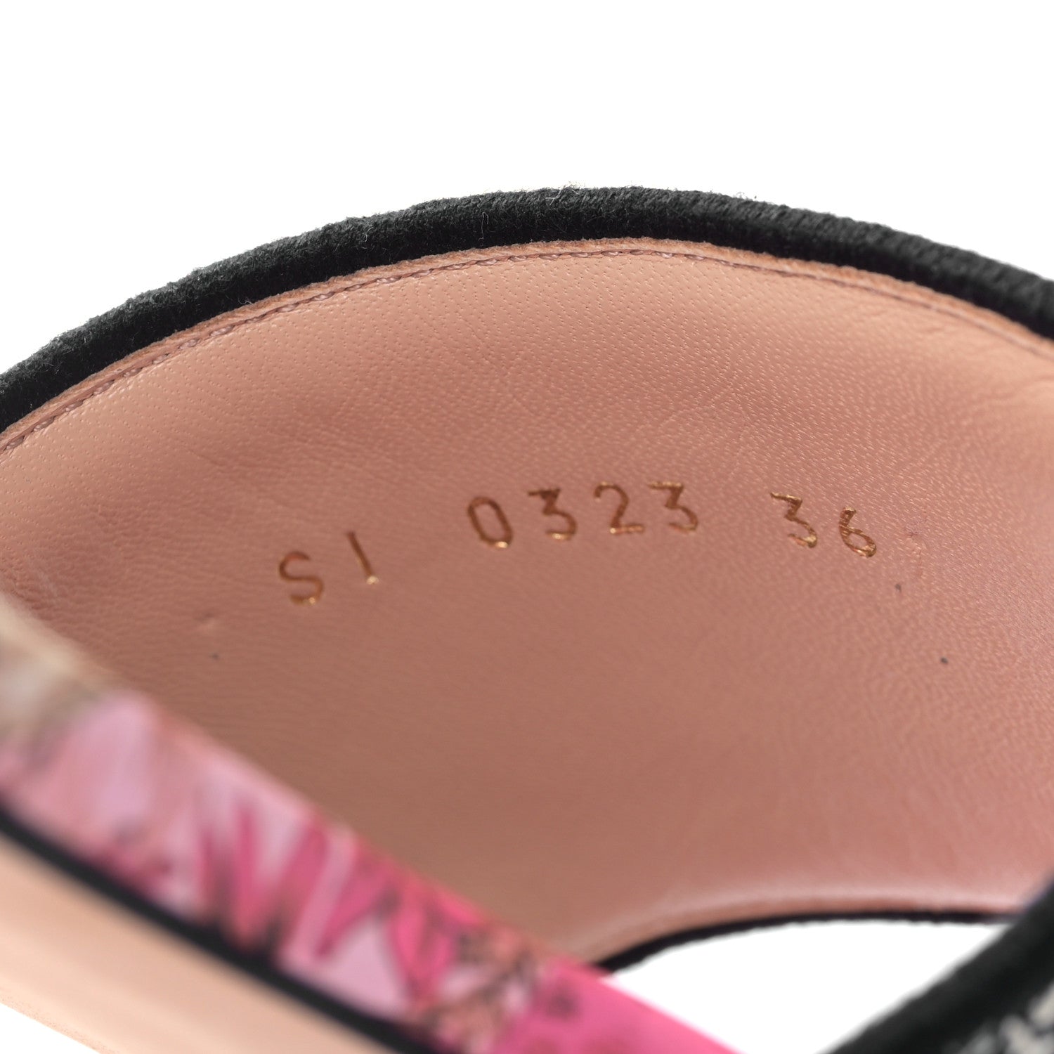 Christian Dior Canvas Toile de Jouy Pop Embroidered Dway Flat Slide Sandals 36 Black Pink Multicolor 8 of 8