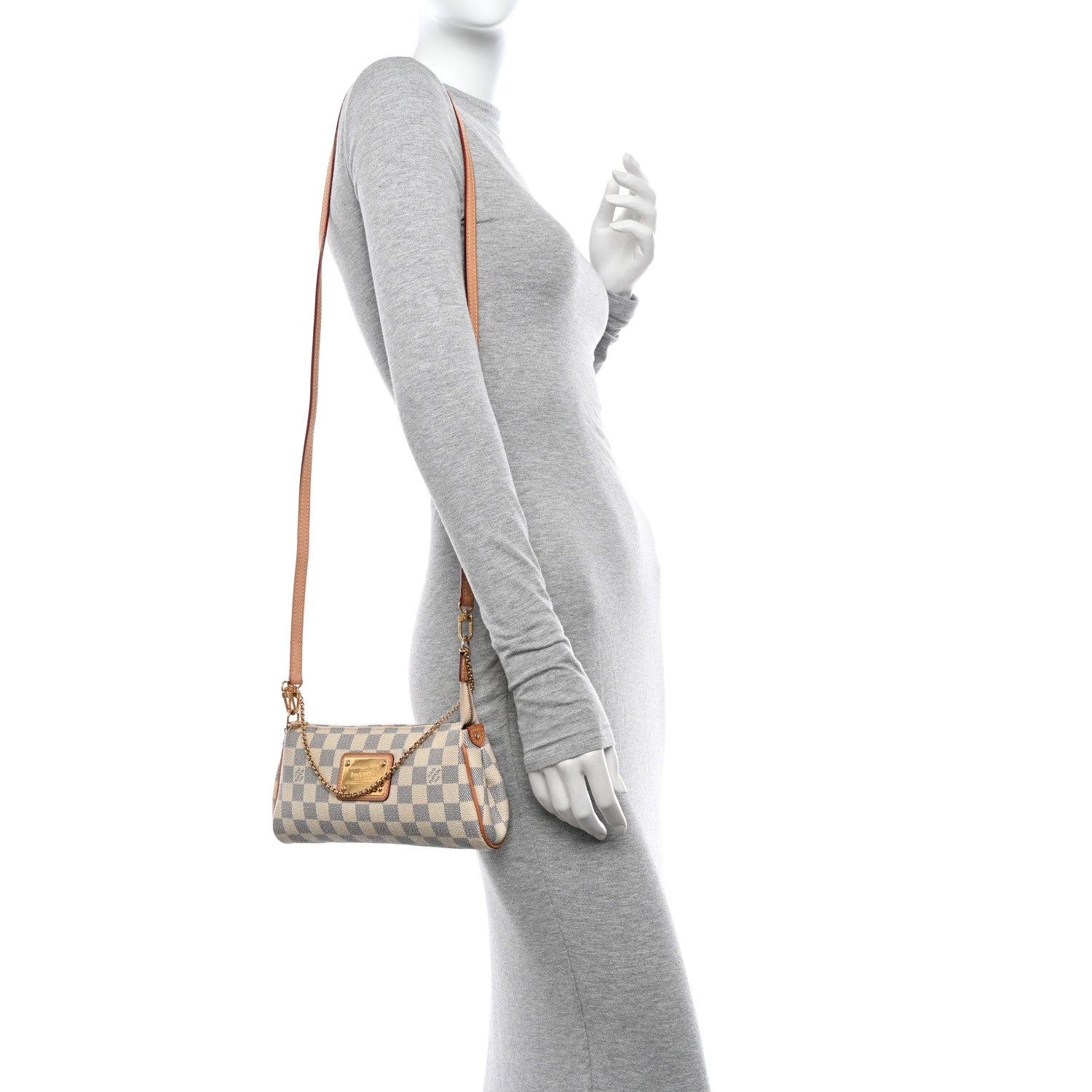 Louis Vuitton Damier Azur Eva Clutch 2 of 13