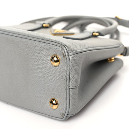 Prada Saffiano Mini Galleria Double Zip Tote Marmo 10 of 12
