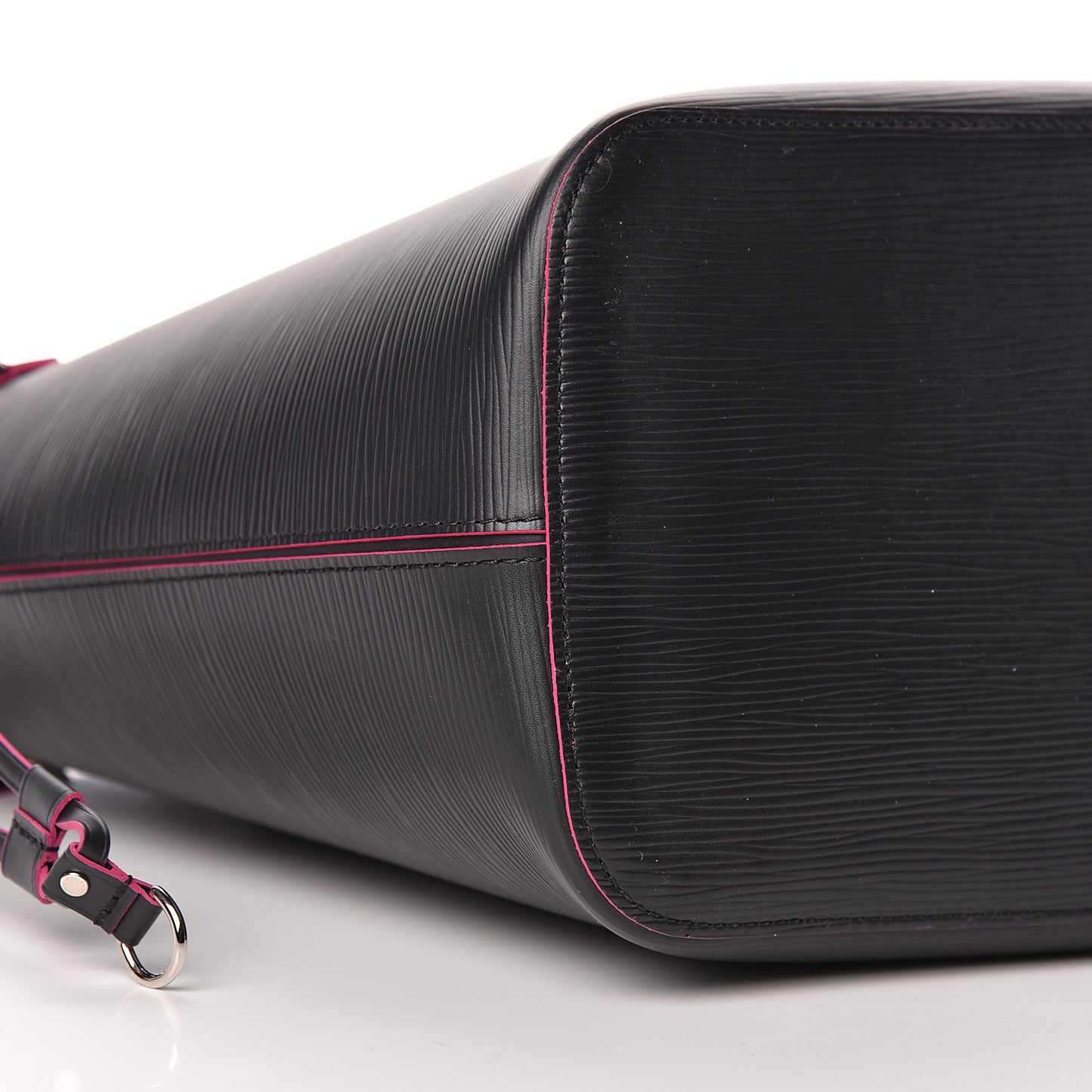 Epi Neverfull MM Black Hot Pink